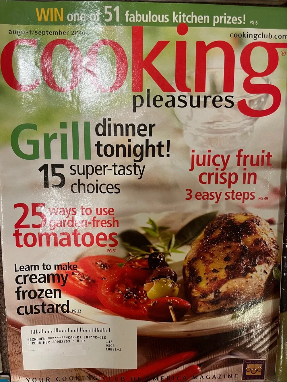 Cooking Pleasures Magazine Bundle - Assorted Red & White Covers